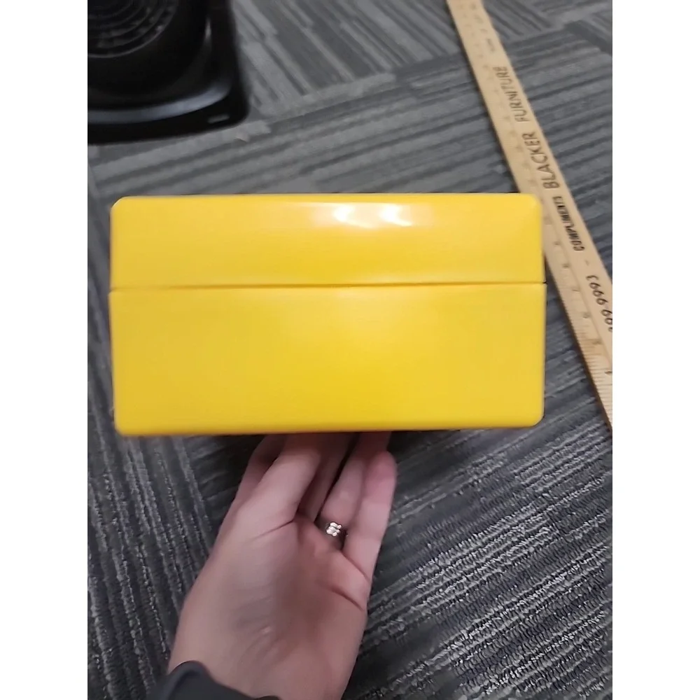 Lankybox Bonkers Foxy Box Yellow Lanky‎ Box Empty Carry Storage Case Plastic
